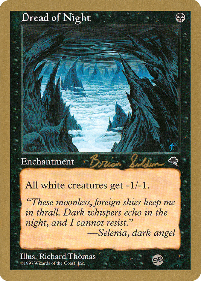 Dread of Night (Brian Selden) (SB) [World Championship Decks 1998] | Magic Magpie