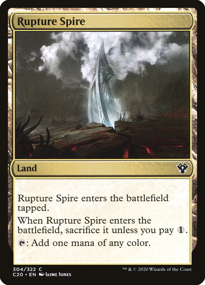 Rupture Spire [Commander 2020] | Magic Magpie
