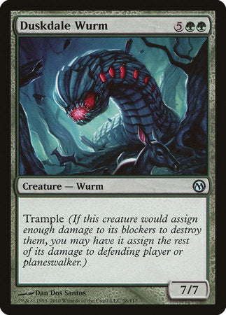 Duskdale Wurm [Duels of the Planeswalkers] | Magic Magpie