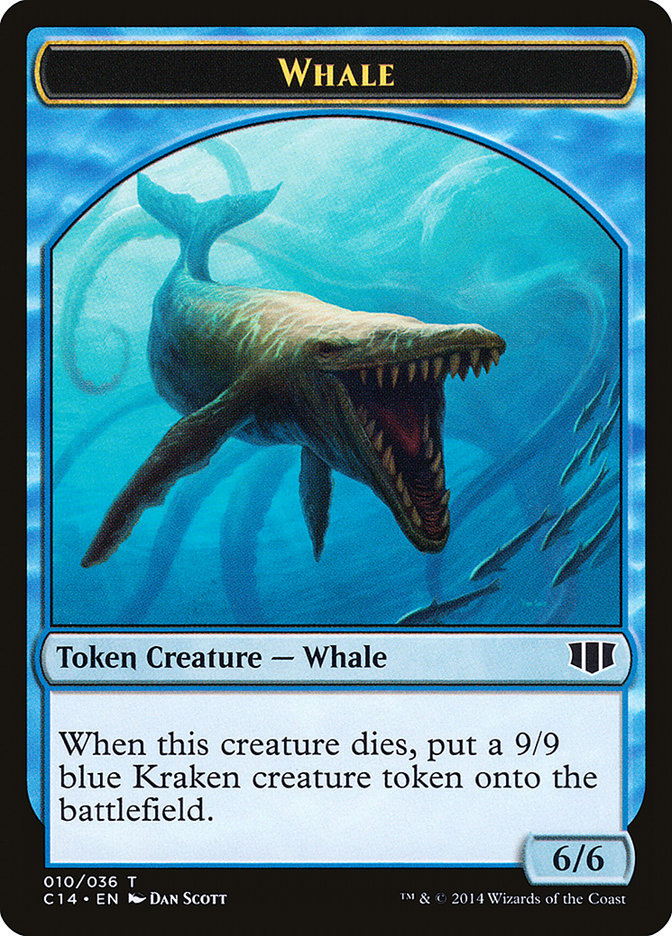 Whale // Zombie (011/036) Double-sided Token [Commander 2014 Tokens] | Magic Magpie