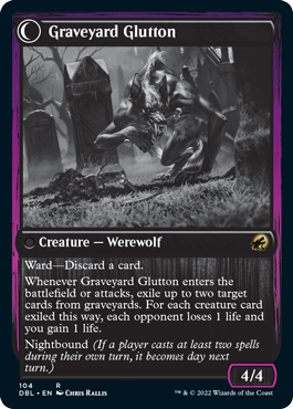 Graveyard Trespasser // Graveyard Glutton [Innistrad: Double Feature] | Magic Magpie