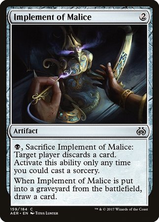 Implement of Malice [Aether Revolt] | Magic Magpie