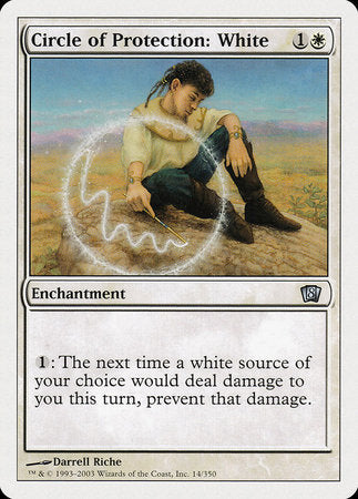 Circle of Protection: White [Eighth Edition] | Magic Magpie