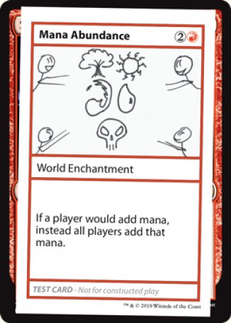 Mana Abundance (2021 Edition) [Mystery Booster Playtest Cards] | Magic Magpie