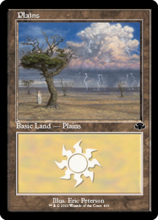 Plains (403) (Retro) [Dominaria Remastered] | Magic Magpie