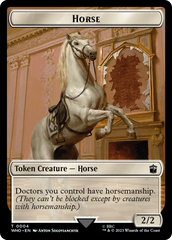 Horse // Soldier Double-Sided Token [Doctor Who Tokens] | Magic Magpie