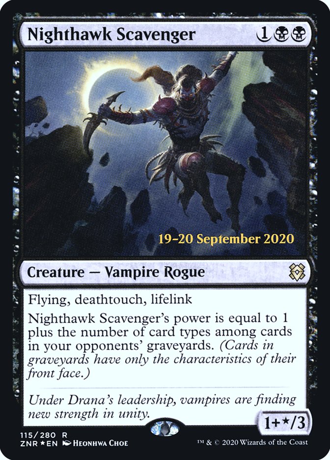Nighthawk Scavenger  [Zendikar Rising Prerelease Promos] | Magic Magpie