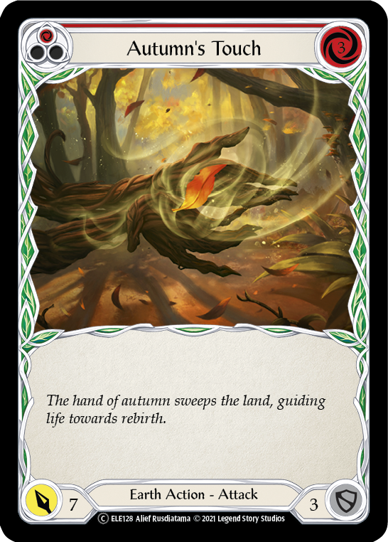 Autumn's Touch (Red) [U-ELE128] Unlimited Rainbow Foil | Magic Magpie