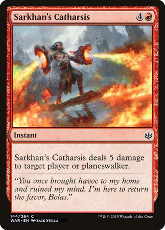 Sarkhan's Catharsis [War of the Spark] | Magic Magpie