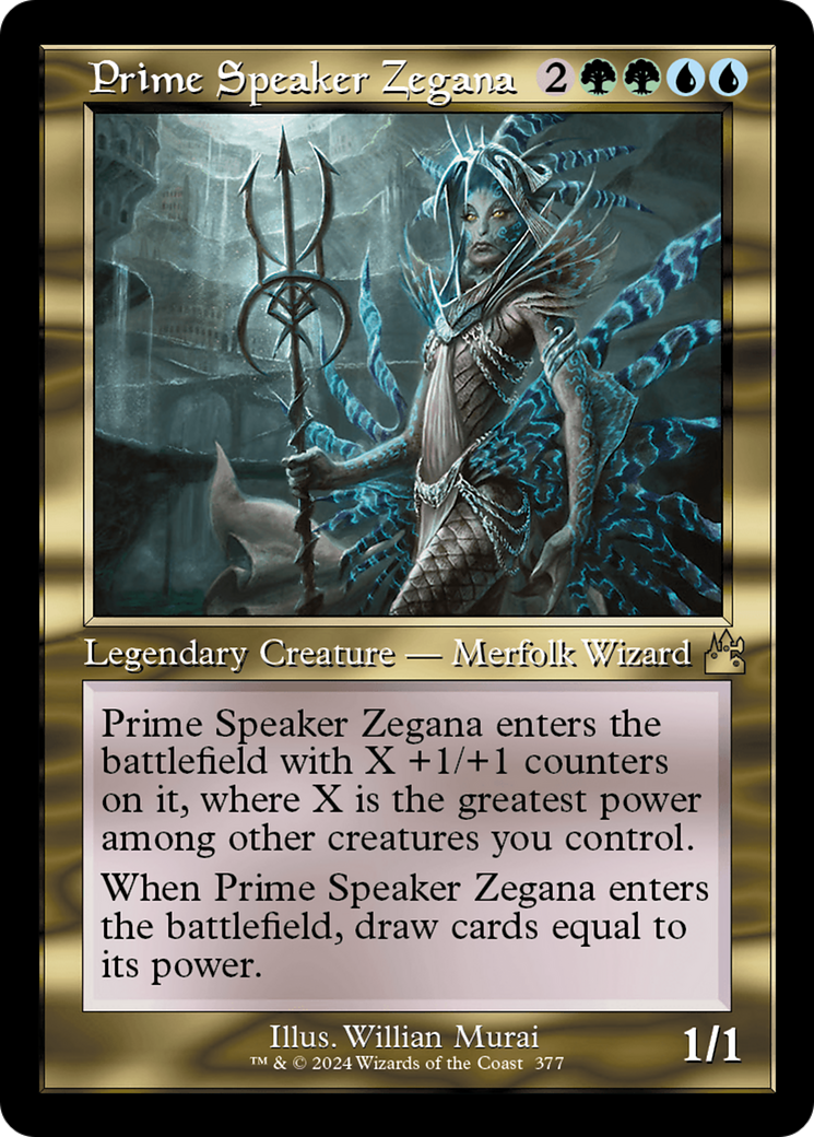 Prime Speaker Zegana (Retro Frame) [Ravnica Remastered] | Magic Magpie