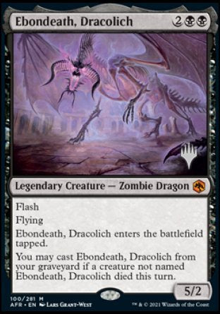 Ebondeath, Dracolich (Promo Pack) [Dungeons & Dragons: Adventures in the Forgotten Realms Promos] | Magic Magpie