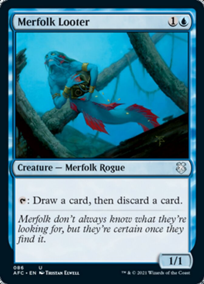 Merfolk Looter [Dungeons & Dragons: Adventures in the Forgotten Realms Commander] | Magic Magpie
