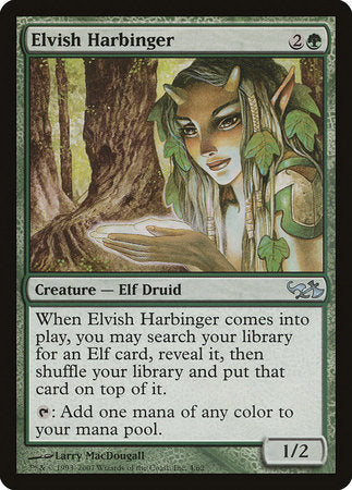 Elvish Harbinger [Duel Decks: Elves vs. Goblins] | Magic Magpie