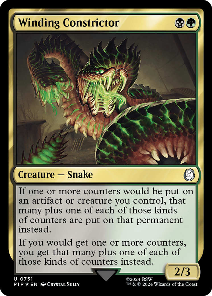 Winding Constrictor (Surge Foil) [Fallout] | Magic Magpie