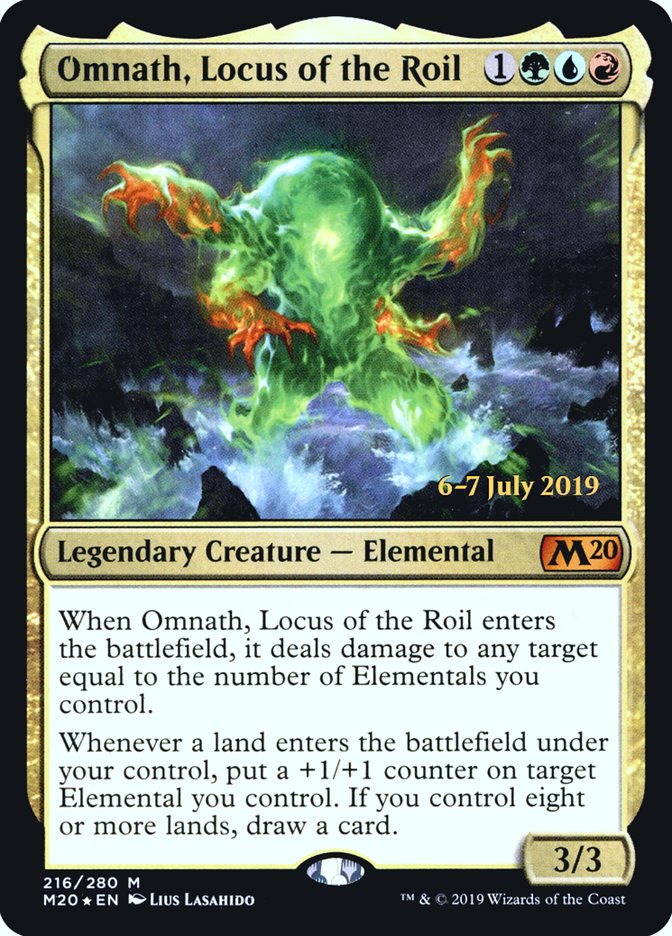 Omnath, Locus of the Roil  [Core Set 2020 Prerelease Promos] | Magic Magpie