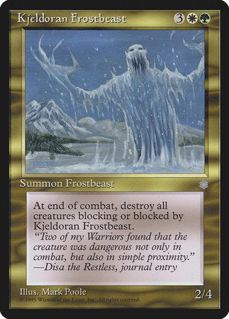 Kjeldoran Frostbeast [Ice Age] | Magic Magpie