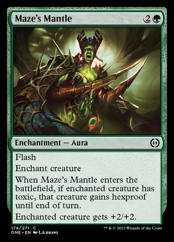 Maze's Mantle [Phyrexia: All Will Be One] | Magic Magpie