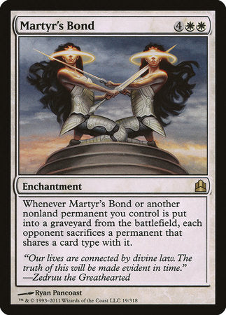 Martyr's Bond [Commander 2011] | Magic Magpie