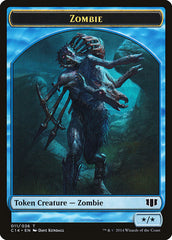 Fish // Zombie (011/036) Double-sided Token [Commander 2014 Tokens] | Magic Magpie