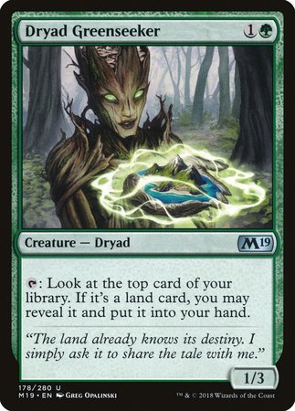 Dryad Greenseeker [Core Set 2019] | Magic Magpie