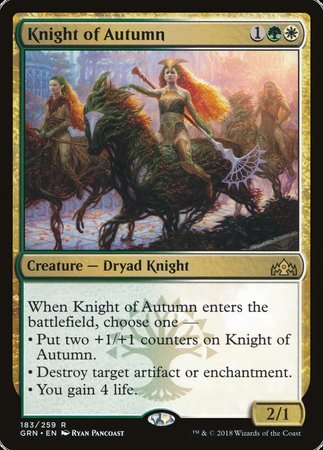 Knight of Autumn [Guilds of Ravnica] | Magic Magpie