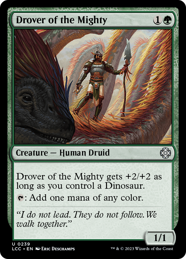 Drover of the Mighty [The Lost Caverns of Ixalan Commander] | Magic Magpie