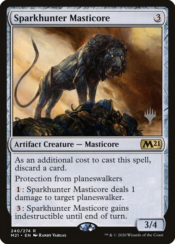 Sparkhunter Masticore (Promo Pack) [Core Set 2021 Promos] | Magic Magpie