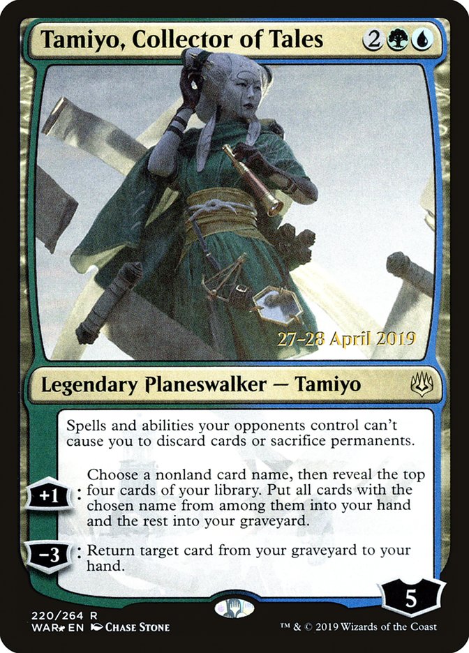 Tamiyo, Collector of Tales  [War of the Spark Prerelease Promos] | Magic Magpie