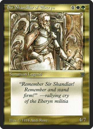 Sir Shandlar of Eberyn [Legends] | Magic Magpie