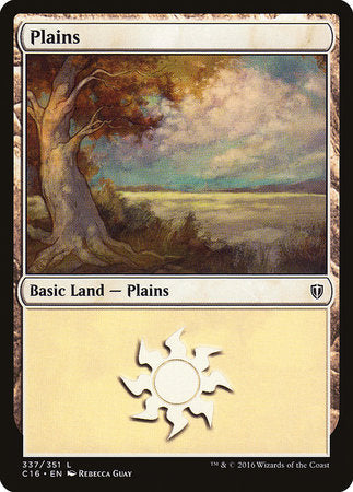 Plains (337) [Commander 2016] | Magic Magpie