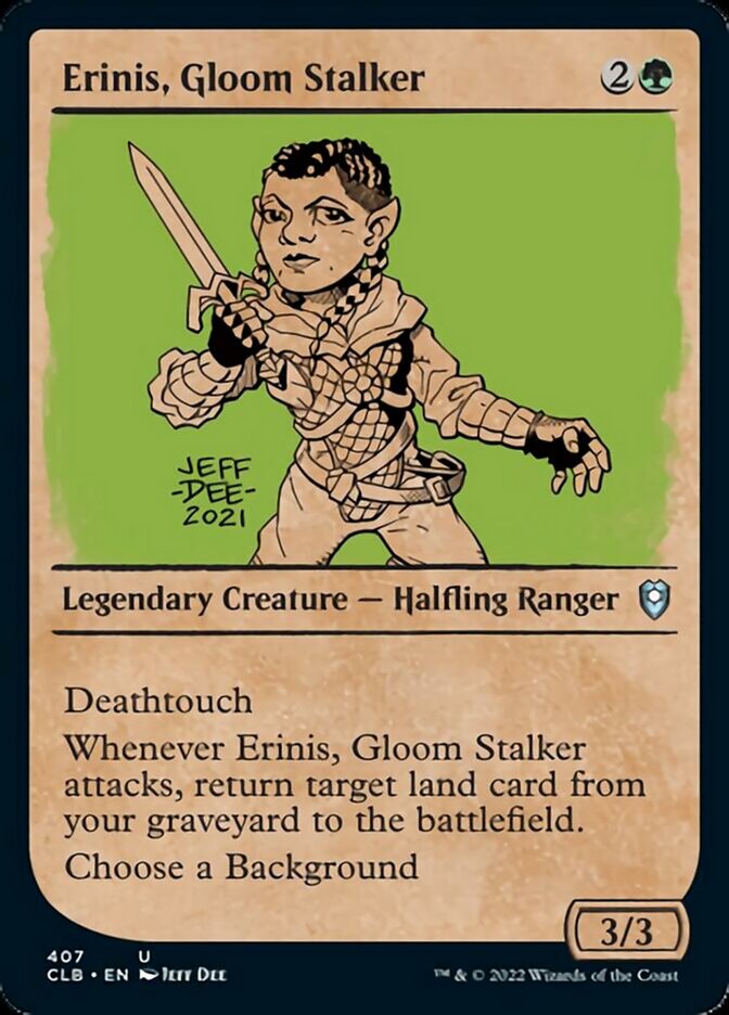 Erinis, Gloom Stalker (Showcase) [Commander Legends: Battle for Baldur's Gate] | Magic Magpie