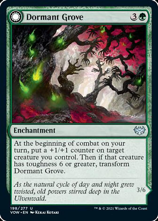 Dormant Grove // Gnarled Grovestrider [Innistrad: Crimson Vow] | Magic Magpie
