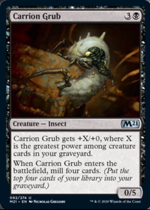 Carrion Grub [Core Set 2021] | Magic Magpie