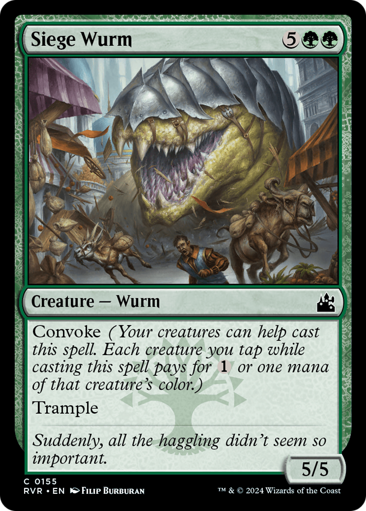 Siege Wurm [Ravnica Remastered] | Magic Magpie