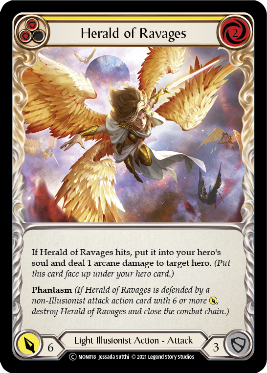 Herald of Ravages (Yellow) [U-MON018] Unlimited Normal | Magic Magpie