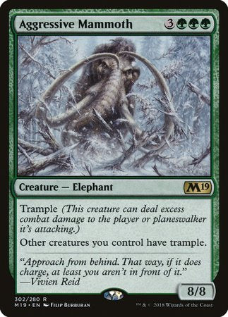 Aggressive Mammoth [Core Set 2019] | Magic Magpie