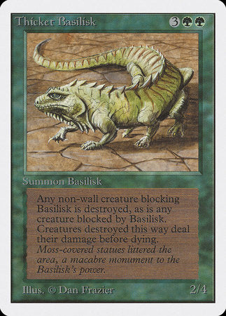 Thicket Basilisk [Unlimited Edition] | Magic Magpie