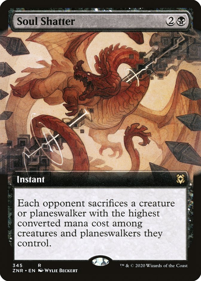 Soul Shatter (Extended Art) [Zendikar Rising] | Magic Magpie