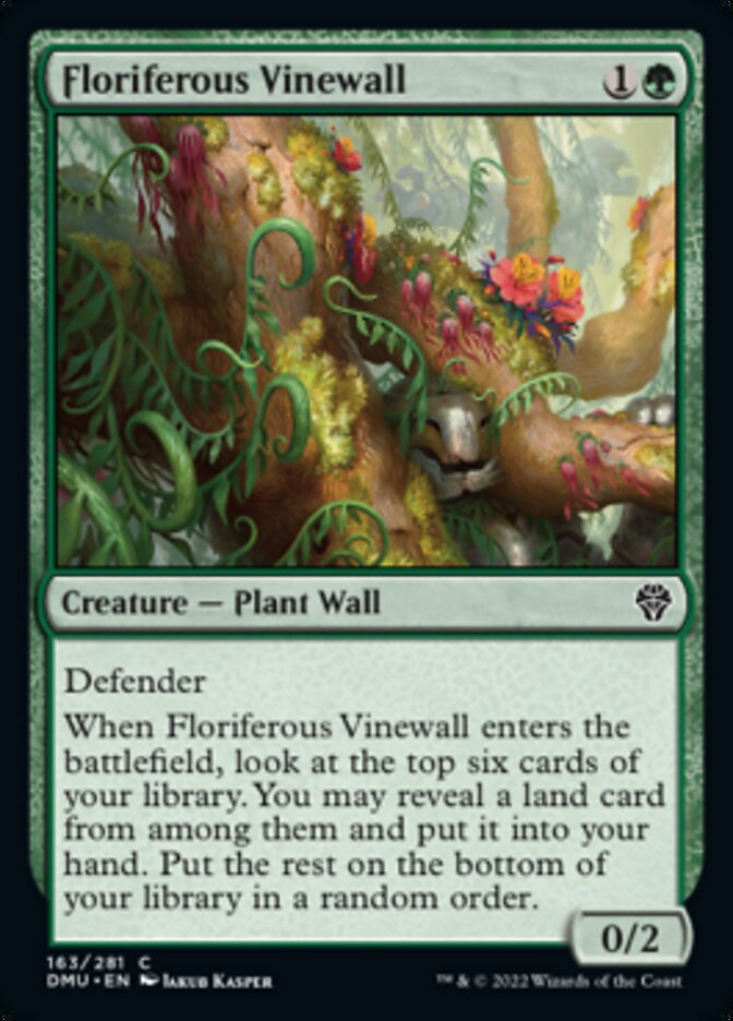 Floriferous Vinewall [Dominaria United] | Magic Magpie