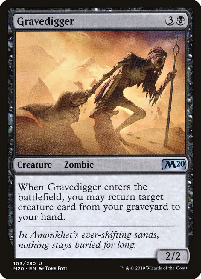 Gravedigger [Core Set 2020] | Magic Magpie