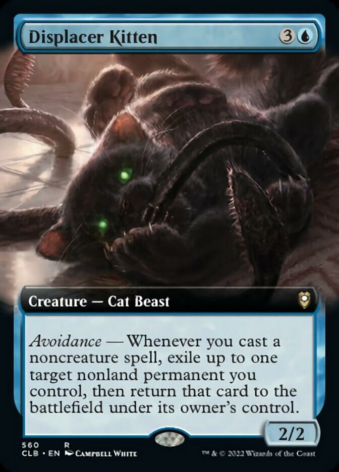Displacer Kitten (Extended Art) [Commander Legends: Battle for Baldur's Gate] | Magic Magpie