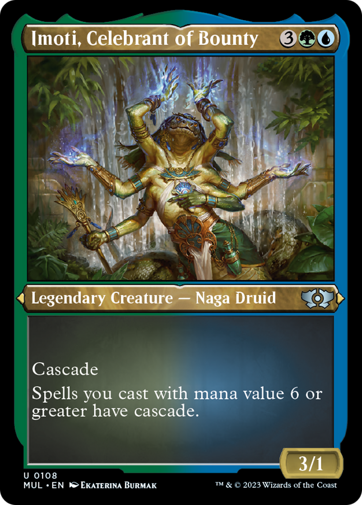 Imoti, Celebrant of Bounty (Foil Etched) [Multiverse Legends] | Magic Magpie