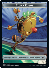 Clown Robot (002) // Treasure (012) Double-sided Token [Unfinity Tokens] | Magic Magpie