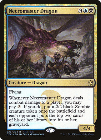 Necromaster Dragon [Dragons of Tarkir Promos] | Magic Magpie