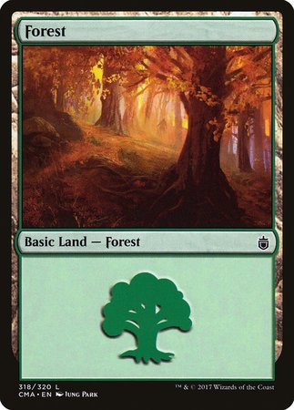 Forest (318) [Commander Anthology] | Magic Magpie