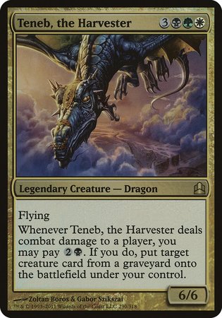 Teneb, the Harvester (Oversized) [Commander 2011 Oversized] | Magic Magpie