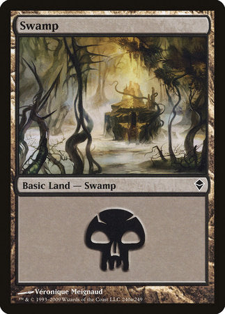 Swamp (240a) [Zendikar] | Magic Magpie