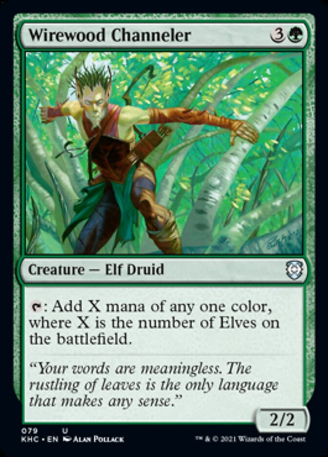 Wirewood Channeler [Kaldheim Commander] | Magic Magpie