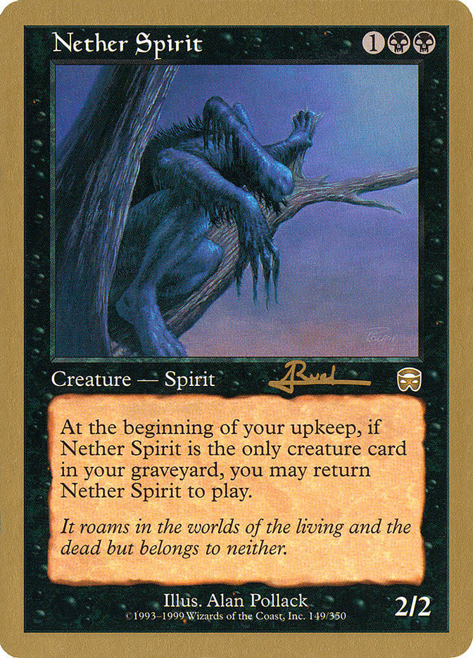 Nether Spirit (Antoine Ruel) [World Championship Decks 2001] | Magic Magpie