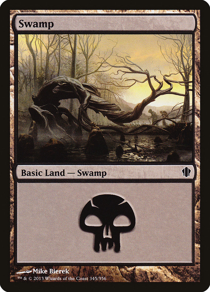 Swamp (345) [Commander 2013] | Magic Magpie